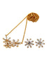 elegant flower necklace earring set
