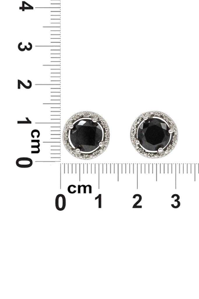 simple silver crystal earrings