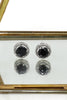 frosted metal ball trend necklace earrings set