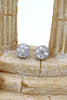round shiny crystal earrings ring set