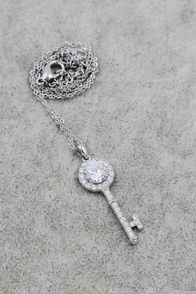 medium simple key necklace