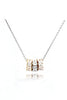 fashion lined crystal ring necklace set