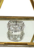 noble silver crystal ring