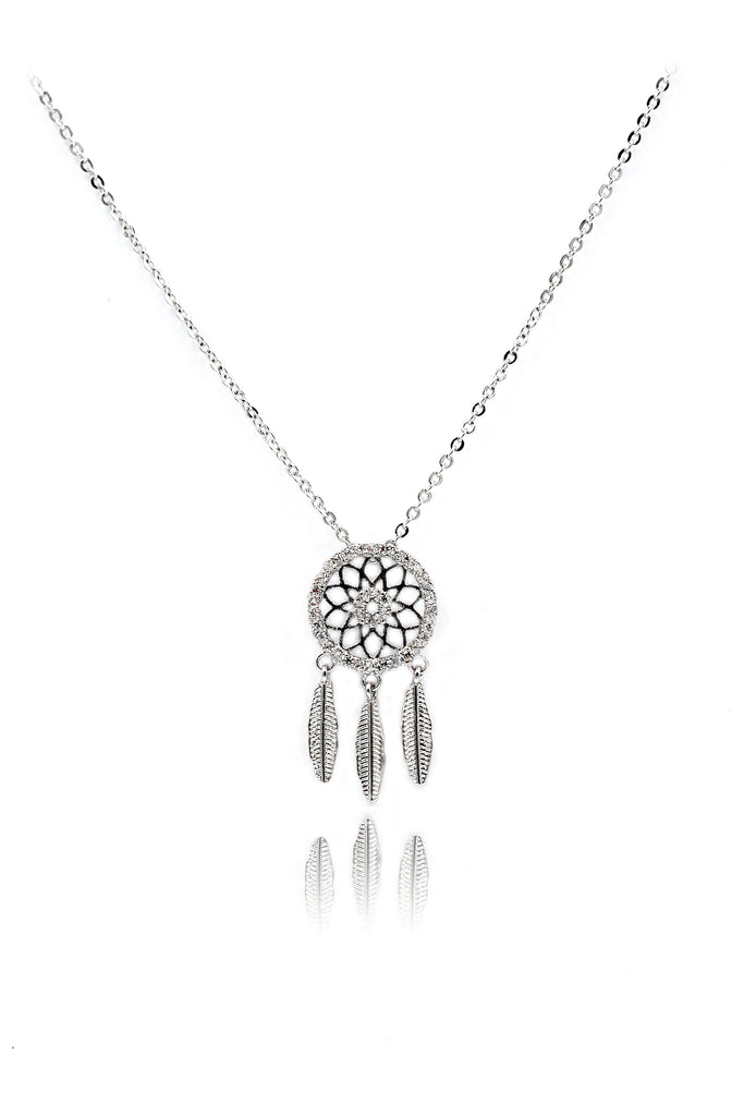 fashion dreamcatcher crystal necklace