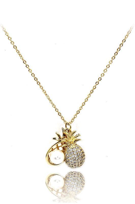 Fashion pineapple earrings necklace set