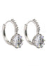 noble silver diamond earrings