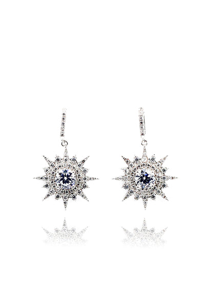 shining polaris crystal earrings