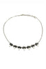 fashion crystal and pearl silver necklace