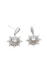 shiny star crystal earrings necklace set