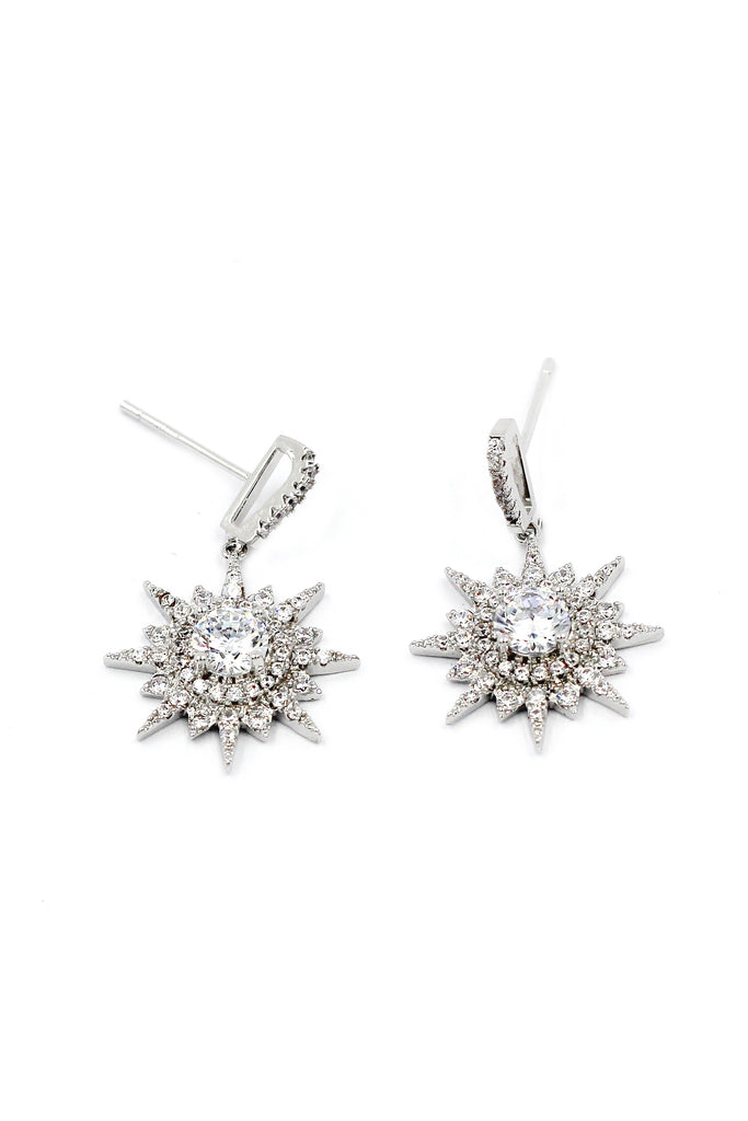polaris earrings necklace crystal set