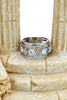 noble silver crystal ring