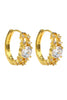 noble crystal gold earrings