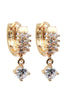 fashion cabinet pendant crystal gold earrings