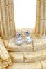 fashion silver shiny crystal bracelet earring set