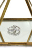 lovely crystal silver circle earrings