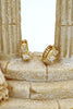 lovely crystal gold earrings