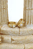 lovely crystal gold earrings