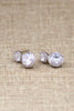 fashion silver shiny crystal bracelet earring set