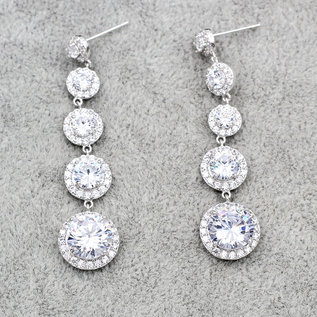 beautiful silver pendant earrings