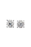 fashion wild square crystal earrings