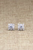 fashion wild square crystal earrings