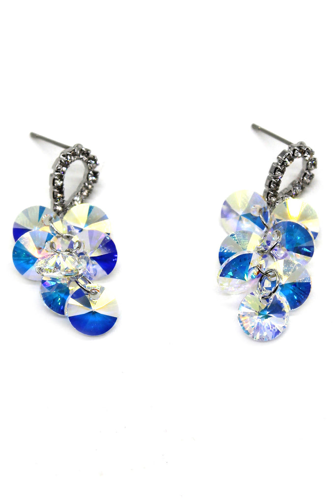 lady drop swarovski crystal earrings