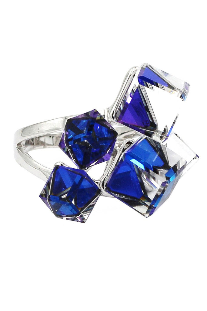 blue square crystal set