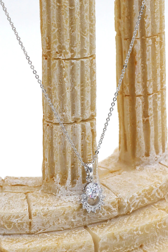 mini petite crystal earring necklace set