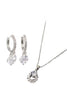 mini pendant earrings necklace set