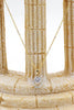gold clavicle inlaid crystal necklace earring set
