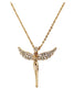 mini angel clavicle necklace