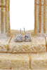 fashion triangle stud earrings necklace set
