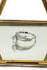 Inlaid zircon necklace ring set