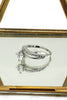 shiny inlaid zircon necklace ring set