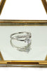 Inlaid zircon necklace ring set