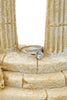 four prong crystal ring necklace set
