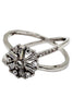 fashion global crystal silver ring