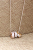 shimmering crystal Ring necklace set