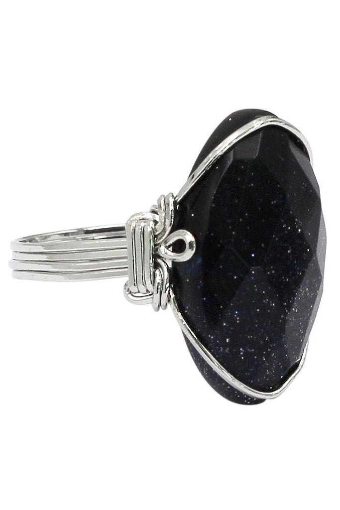 Fashion crystal key pendant necklace ring set