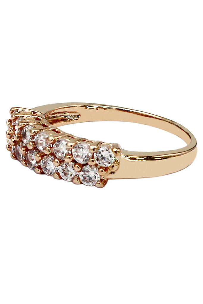 fashion small claw crystal ring