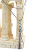 fashion circularity crystal tassel necklace