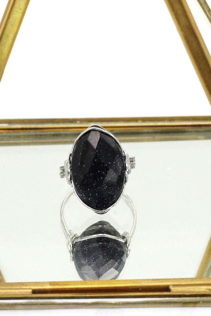 Fashion crystal key pendant necklace ring set