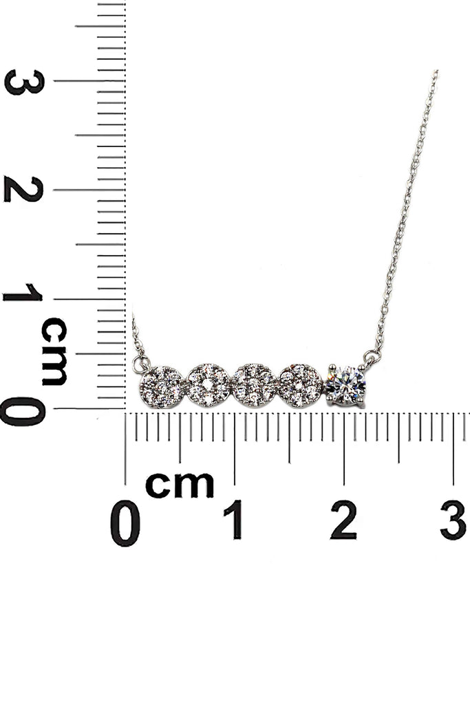 simple mini crystal necklace