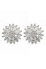 Shining crystal sun flower necklace earrings ring set
