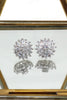 Shining crystal sun flower necklace earrings ring set