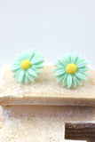 sun flower daisy earrings