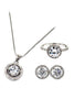 fashion wild silver crystal set