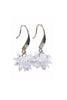 sparkling snowflake crystal earrings