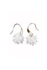 sparkling snowflake crystal earrings