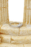 small lotus crystal ring